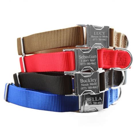 Personalized Dog Collar With Metal Buckle Custom Dog Collars