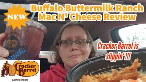 Cracker Barrel 🆕 Buffalo Buttermilk Ranch Mac N Cheese Review Youtube
