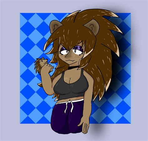 Hedgehog Lady Oc By Quibble1213 On Newgrounds