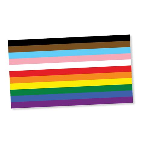 11 Stripe Inclusive Rainbow Pride Flag Lgbtq Poc Transgender Flag