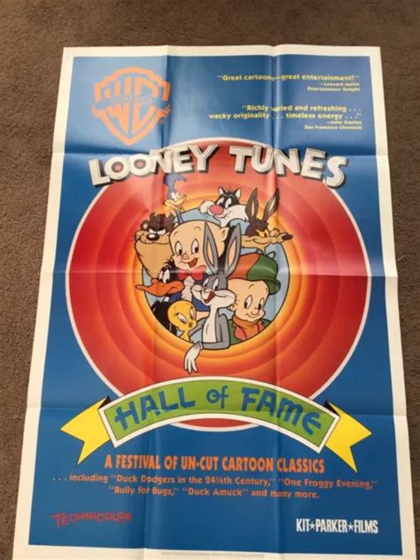 looney tunes hall of fame original one sheet cinema poster 1991 bugs bunny 76 87 picclick