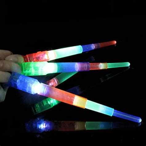 Led Flashing Finger Light Funny Retractable Finger Light Sticks Kids
