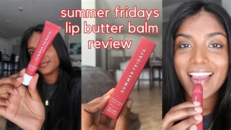 Summer Fridays Lip Butter Balm Review New Cherry Shade Youtube