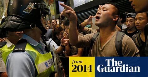 Hong Kong Riot Police In New Clashes With Protesters At Cleared Site