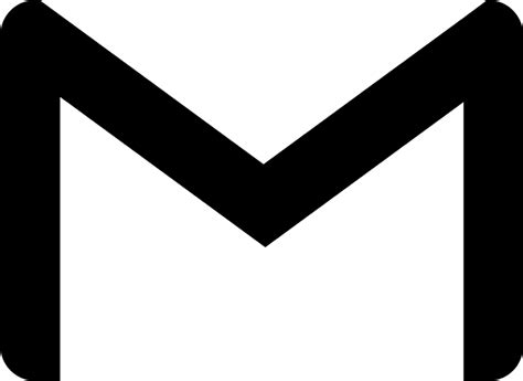 0 Result Images Of Gmail Logo Png Black And White Png Image Collection