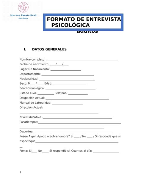 ¿cómo Es Una Entrevista Psicológica Estructurada