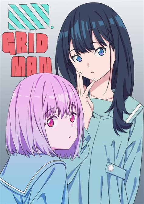 Wallpaper Anime Girls Ssss Gridman Takarada Rikka Shinjou Akane