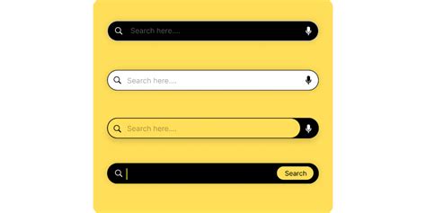 Various Type Of Search Field Ui Design Figma Community