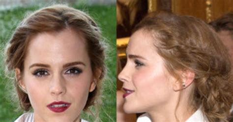 Beauty Police Emma Watson S Chignon And Vampy Lip E News