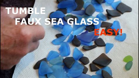 Using A Rock Tumbler To Create Faux Sea Glass Easy Three Day Tumble Youtube