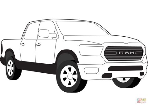 Dodge Ram coloring page | Free Printable Coloring Pages