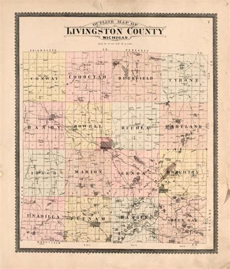 Map Available Online 1895 Standard Atlas Of Livingston County