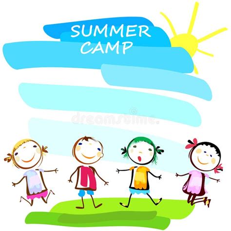 Summer Camp Poster Stock Illustrations 8507 Summer Camp Poster Stock