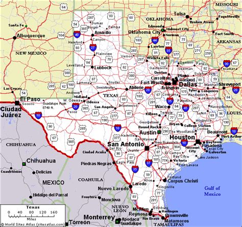 Political Map Of Texas Area Poster Texas Map With Cities And
