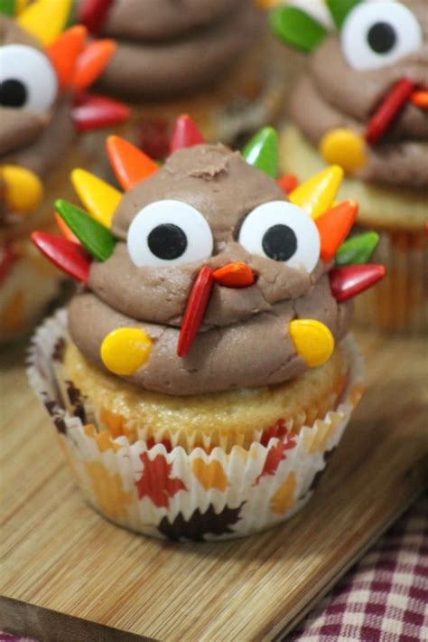 Thanksgiving Turkey Cupcakes Recipe