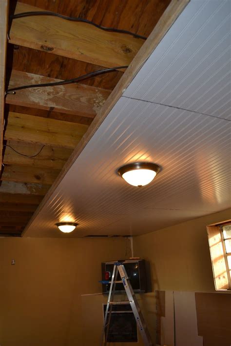 Basement Ceiling Installation Self Sufficiency Basement Makeover