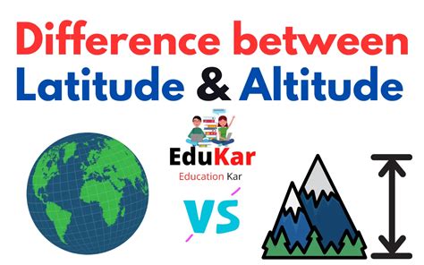 Difference Between Latitude And Altitude Edukar India