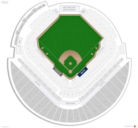 Tropicana Field Seating Chart With Rows And Seat Numbers