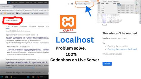Localhost Refused To Connection In Xampp This Site Can T Be Reached Wampp Server Solve