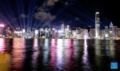 Night View Of Hong Kong Global Times