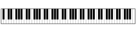 Piano Keys Template Clipart Best
