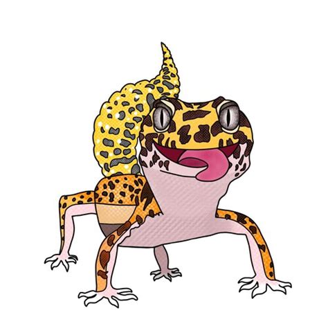 Kawaii Leopard Gecko Peeker Sticker Super Adorable Kawaii Etsy