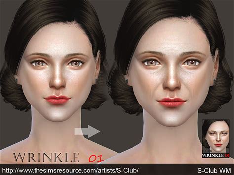 S Club Wm Ts4 Wrinkle 01 The Sims 4 Skin Sims 4 Sims Vrogue