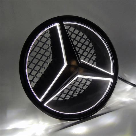 Black Led Front Star Grille Emblem Light For Mercedes Benz 2006 2013