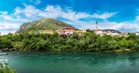 The Old Bridge In Mostar Stock Image Image Of Tourism 190384251