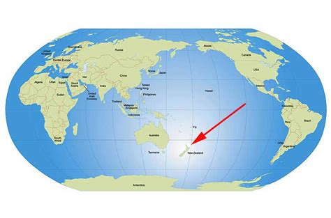 This Is New Zealand On The World Map Map Of New Zealand Where Is