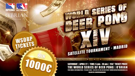 world series of beer pong™ xiv madrid beerpong madrid