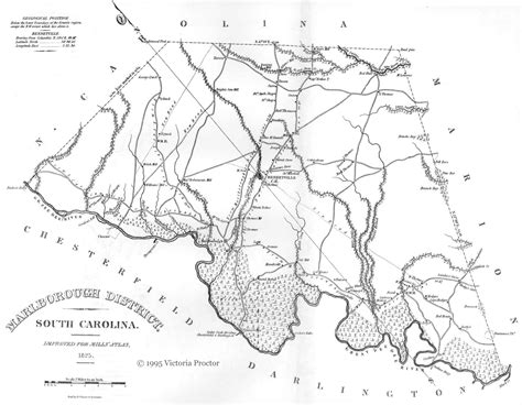 Marlboro County South Carolina 1825 Map