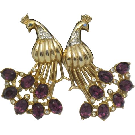 Pin by Michele Beltran on Vintage Jewelry | Animal jewelry design, Peacock jewelry, Coro jewelry