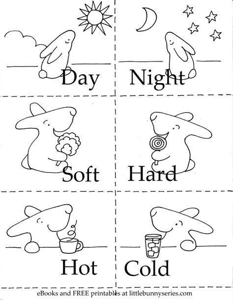 Printable Worksheets Opposites Kindergarten Learning How To Read Pin