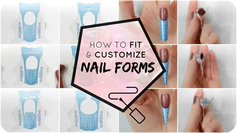 How To Fit And Customize Nail Forms Youtube