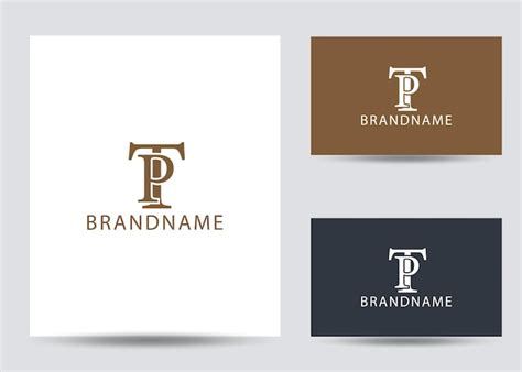 Premium Vector Modern Monogram Initial Letter Tp Logo Design Template