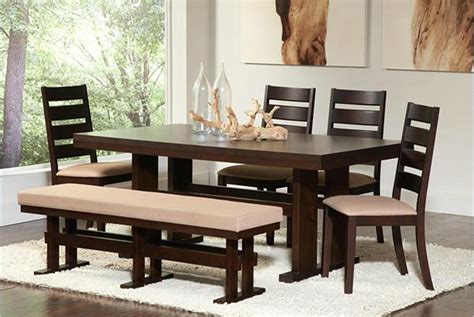 A sturdy wooden dining table set can your table needs to have enough space for the number of diners you want to eat with. 20 Collection of Dining Tables Bench Seat With Back ...
