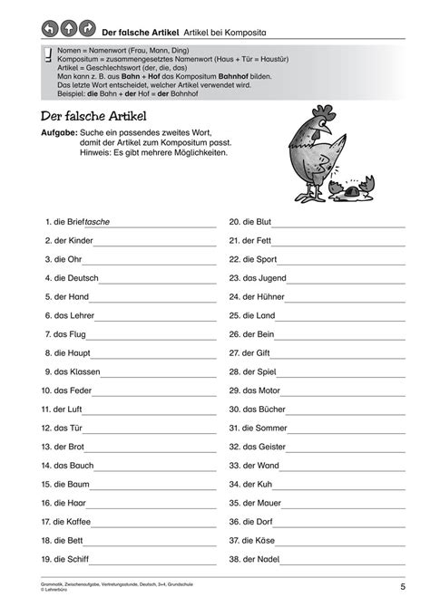 Das nachschreiben spezieller wörter und buchstaben). 27 Deutsch Grammatik Arbeitsblätter Zum Ausdrucken | Worksheets