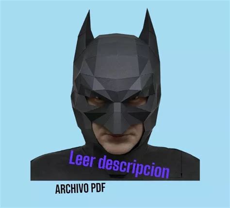 Papercraft Plantilla Batman Mask 1 Mercadolibre