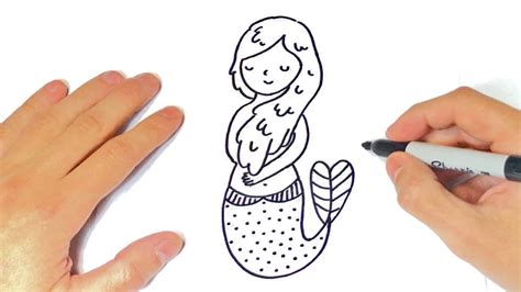 Cómo Dibujar Una Sirena Paso A Paso Dibujo De Sirena