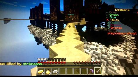 Arkadaşlar bugün size minecraftta nasıl online games girilir onu gösterdim.halit ömer i̇yi̇ seyi̇rler diler.server ip Minecraft Egg wars ep 1 - YouTube