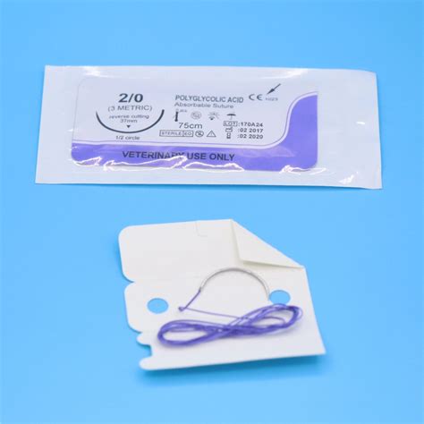 Types Of Sterile Absorbable Surgical Suture With Needle China