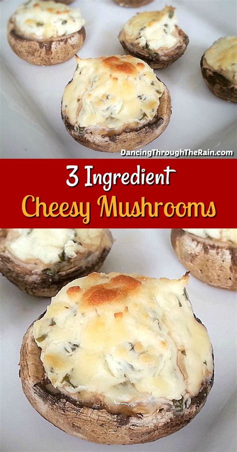 These 3 Ingredient Cheesy Mushrooms Are Unbelievably Easy To Make And