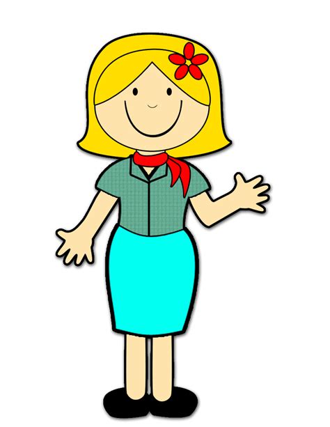 Dress clipart teacher - Pencil and in color dress clipart teacher | Teacher clipart, Teacher cartoon