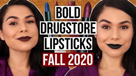 SO DRAMATIC Vampy Bold Drugstore Lipsticks For Fall YouTube
