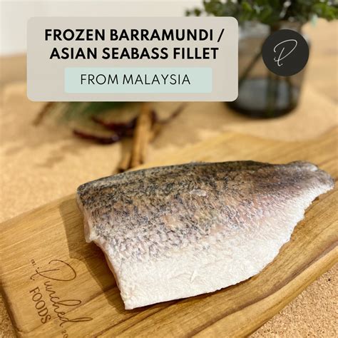 Frozen Barramundi Asian Seabass Fillet Skin On 400g Punched Foods Savour Quality Halal