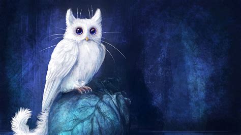 We have an extensive collection of amazing background images carefully chosen. Download wallpaper 2560x1440 cat, owl, art, fantasy widescreen 16:9 hd background