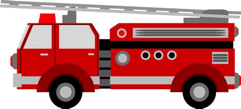 Firetruck Cartoon Fire Truck Clipart Fire Truck Vector Png Free
