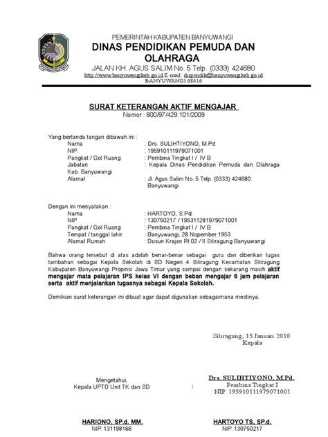 Untuk tugas guru di berik kop sekolah, bagi pengawas diberi kop dinas pendidikan kabupaten/kota. Surat Tugas Mengajar Dari Kepala Sekolah - Contoh Seputar ...