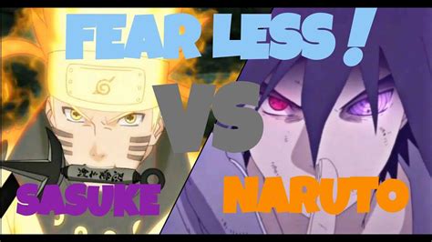 Fearless ~ Naruto Vs Sasuke Shrimpy Waffles Youtube